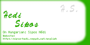 hedi sipos business card