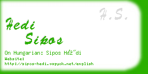 hedi sipos business card